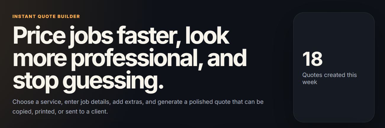 QuickQuote Pro